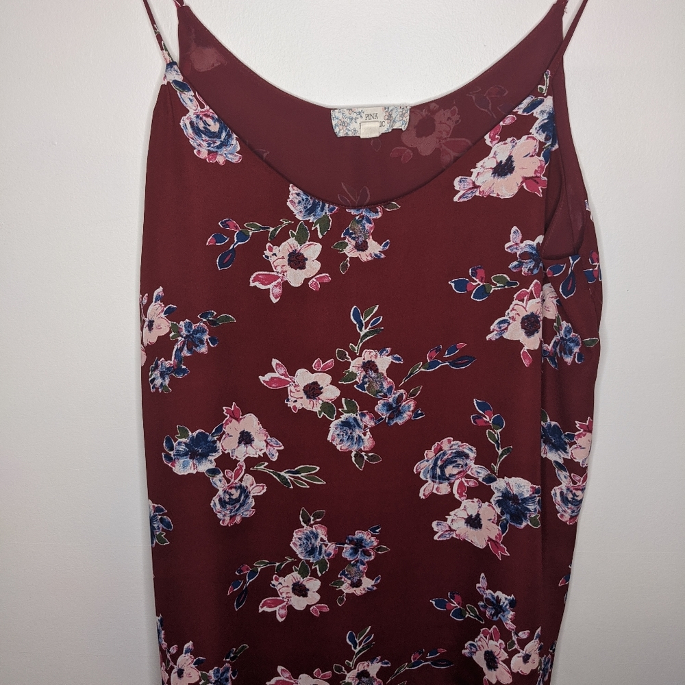 Pink republic maroon floral cami